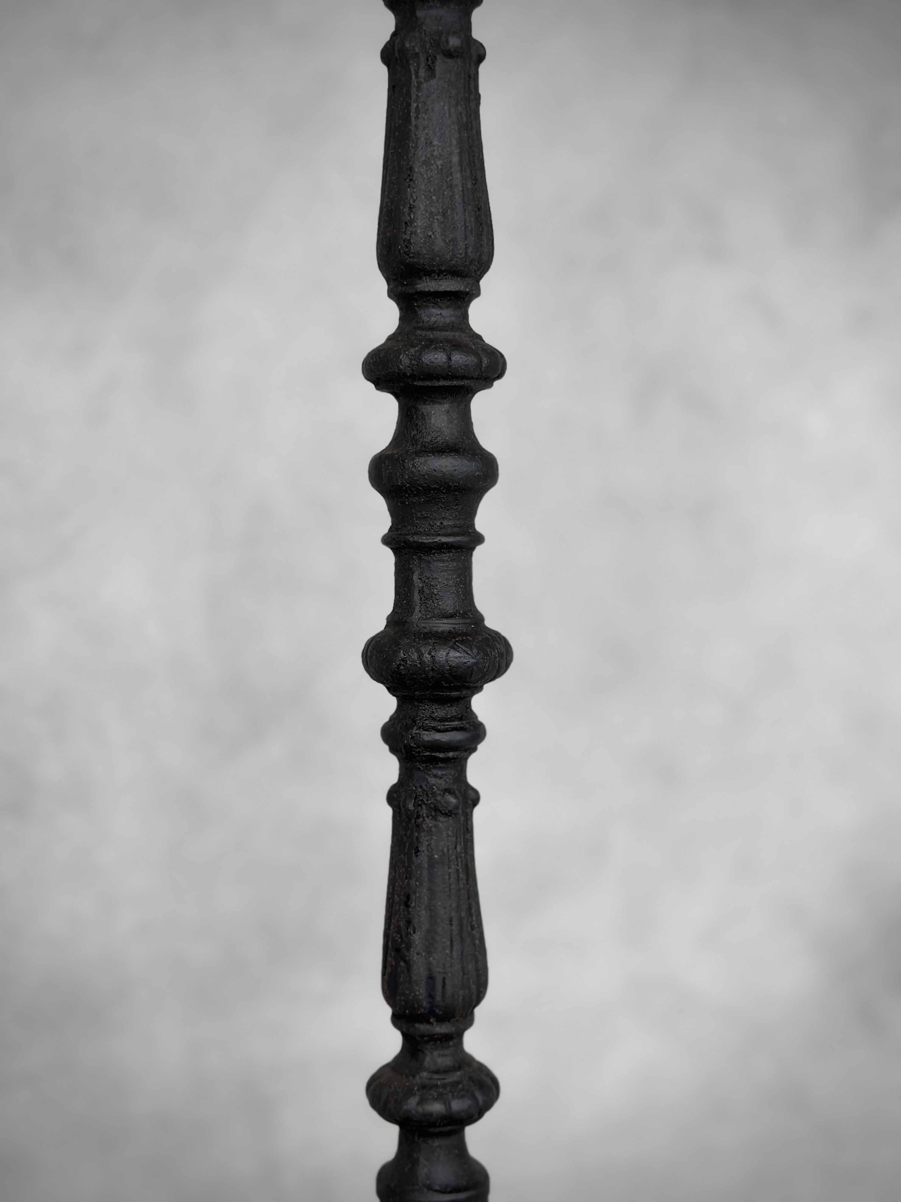 KALINI cast iron candle holder, antique