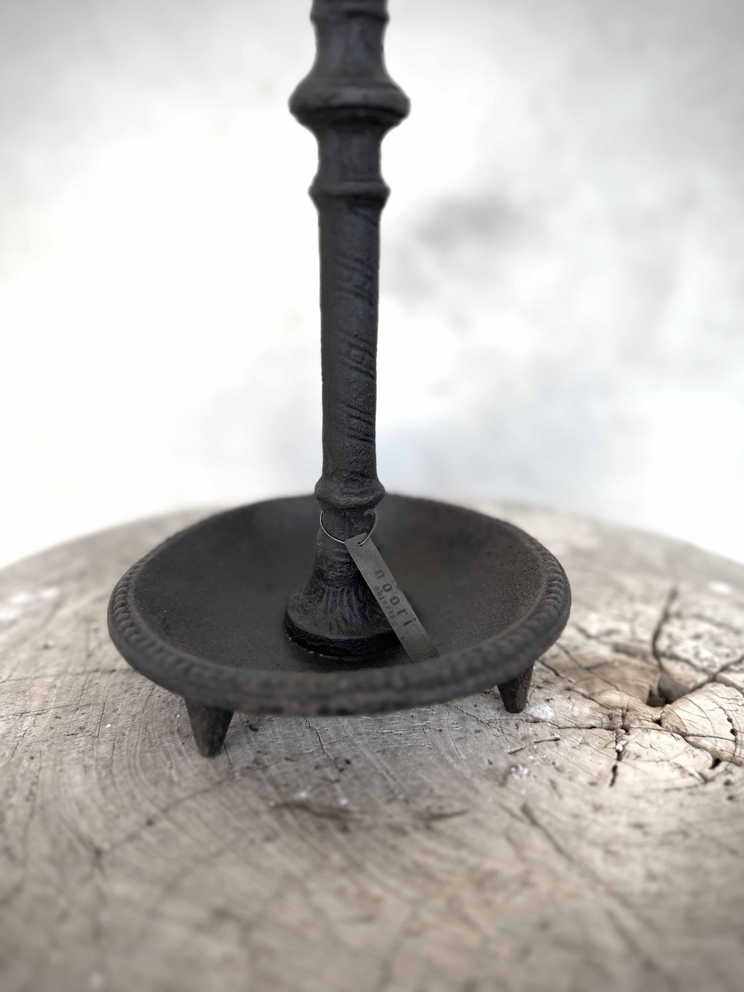 IRA cast iron candle holder, antique