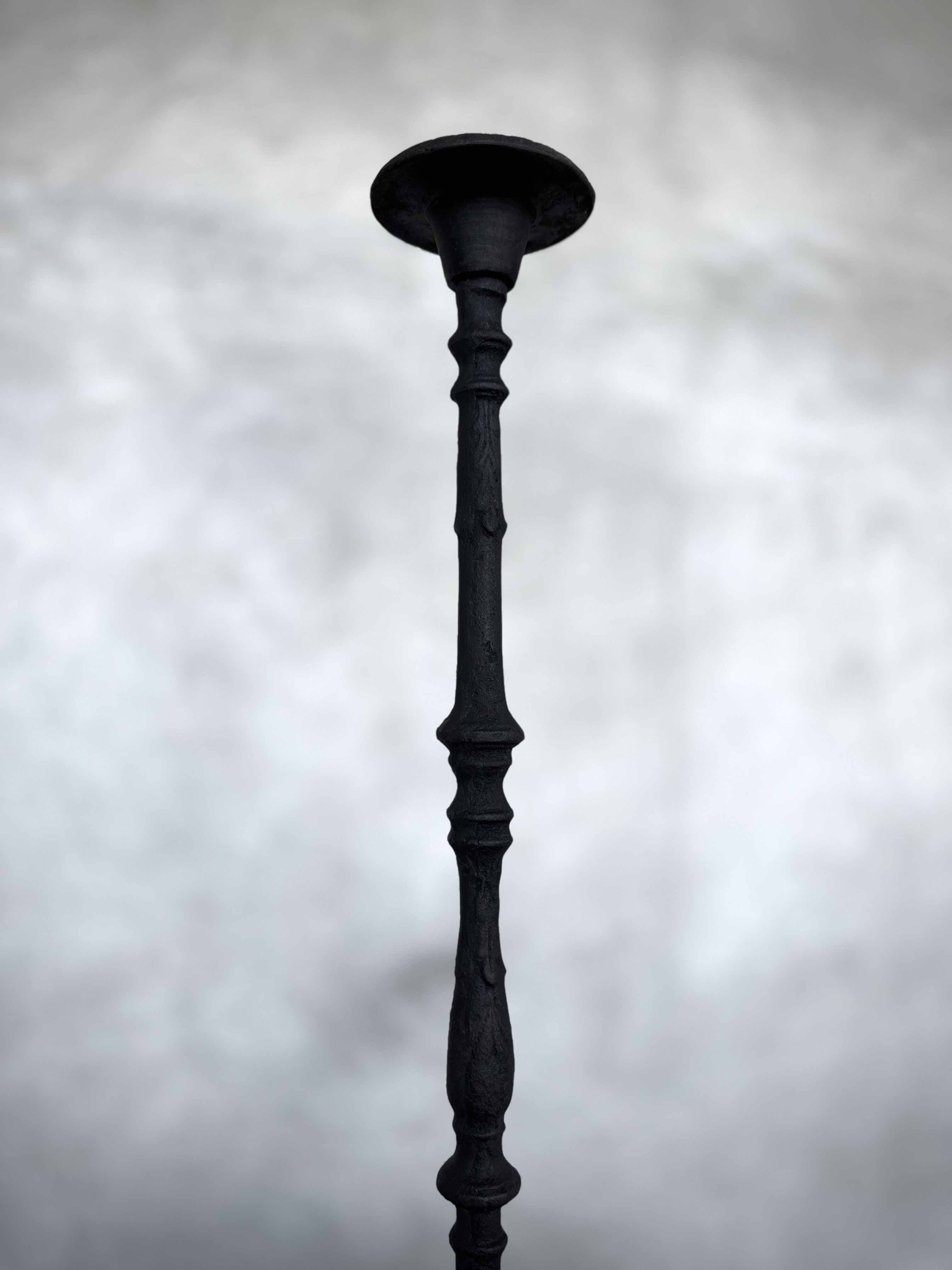 IRA cast iron candle holder, antique