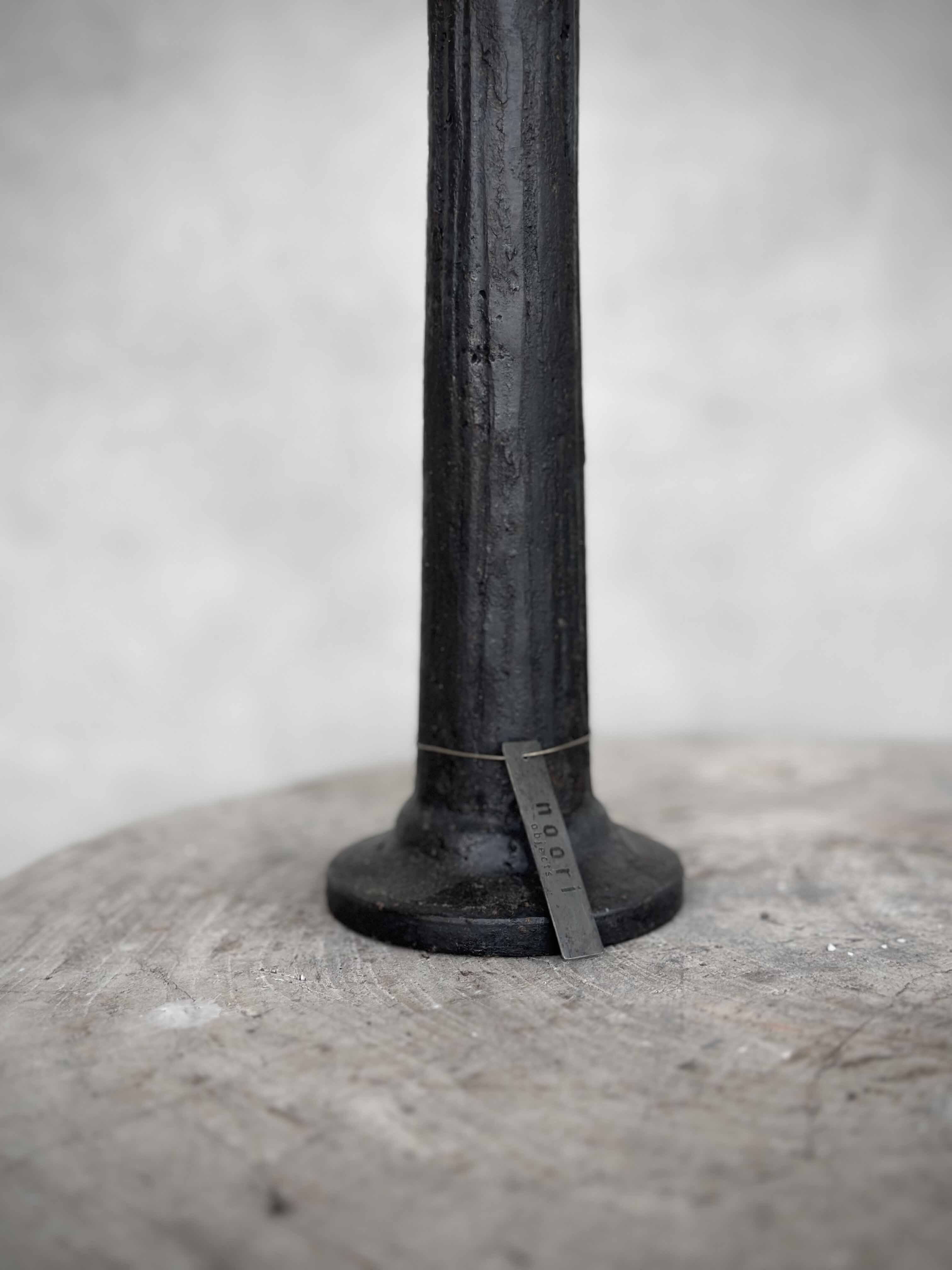 NOVA - S - cast iron candle holder, antique