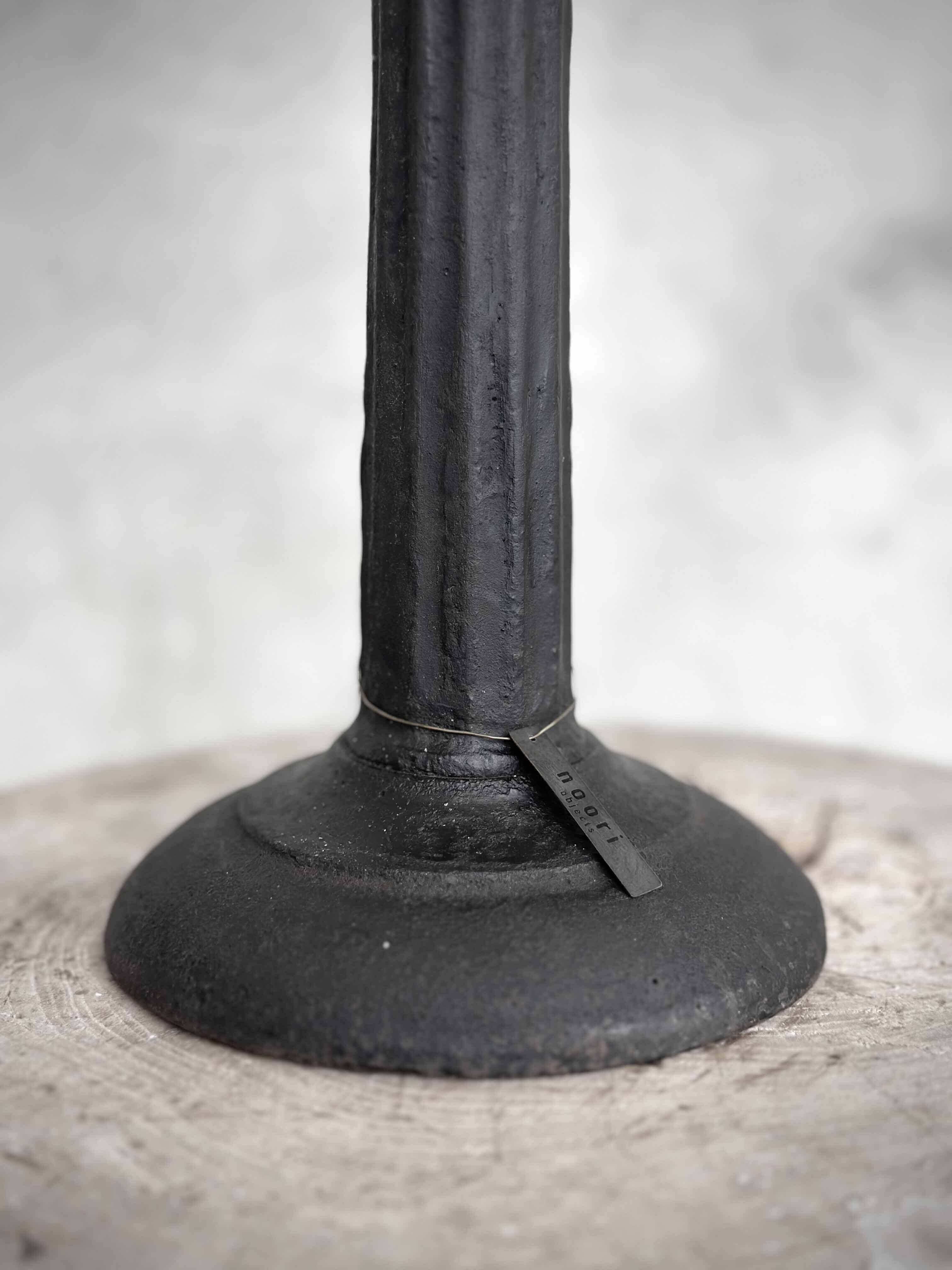 NOVA XXL cast iron candle holder, antique