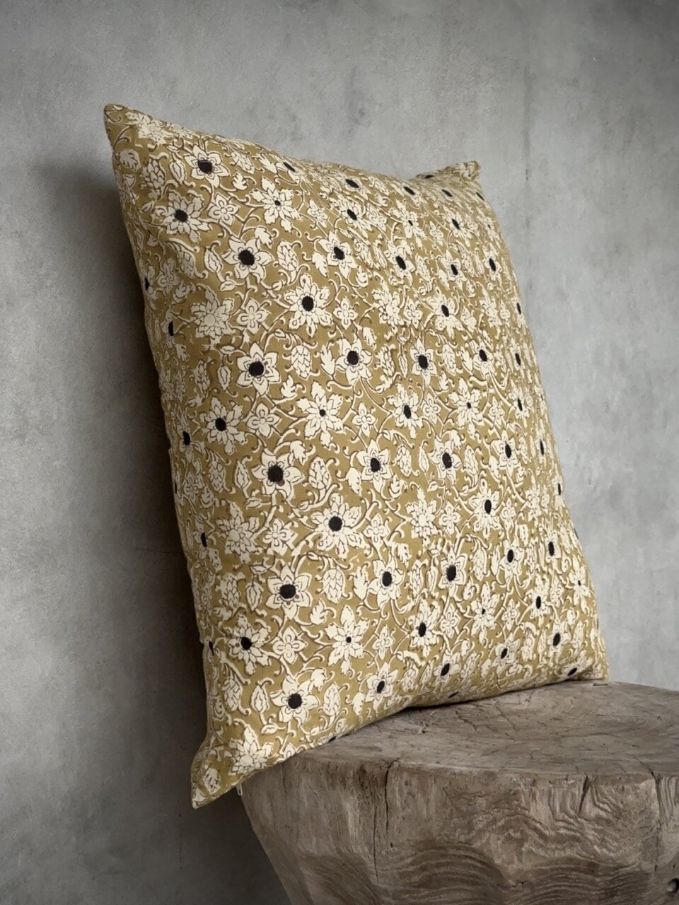 ESTER cushion cover, mustard