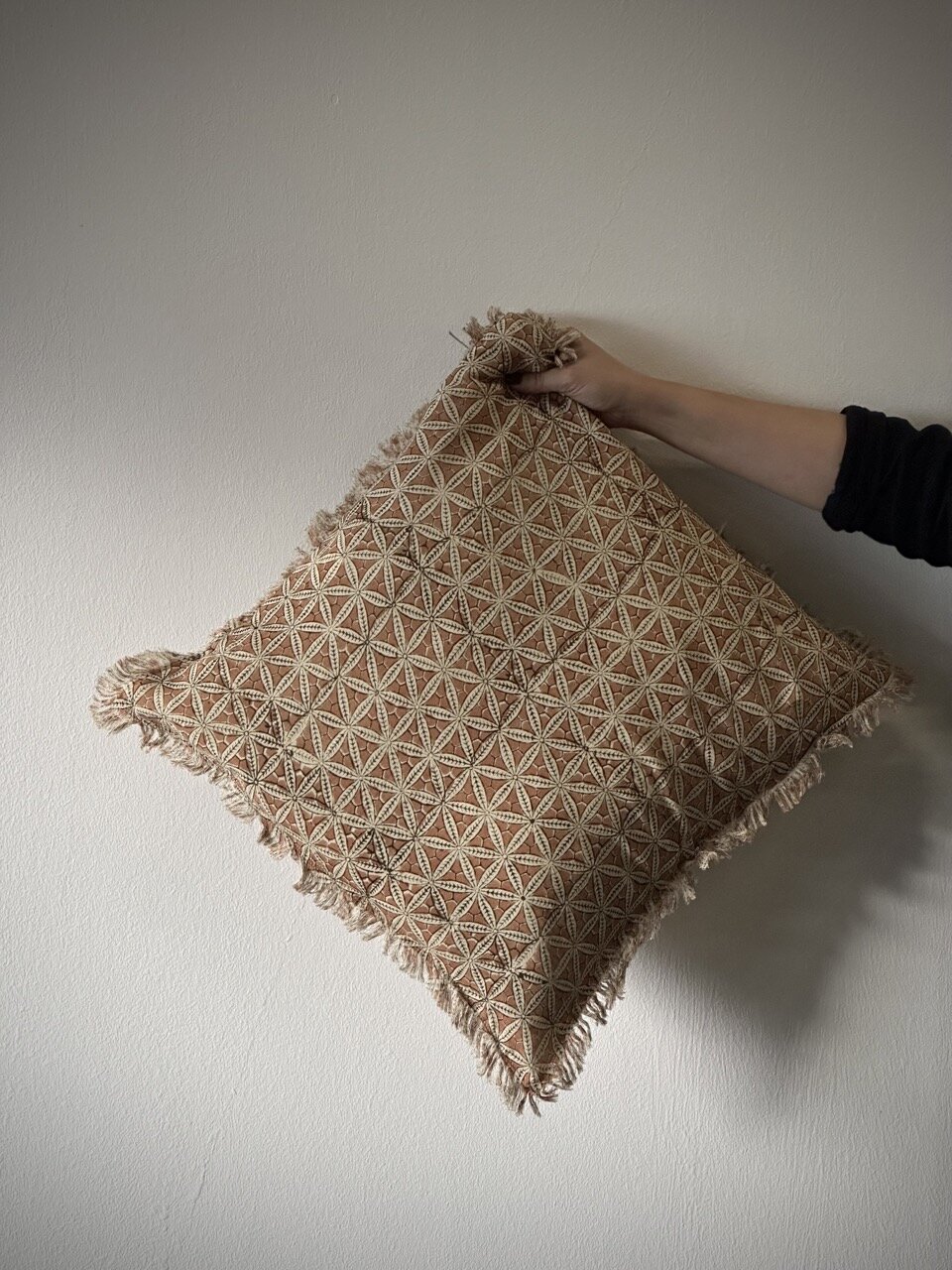 ENYA cushion cover, rust/black