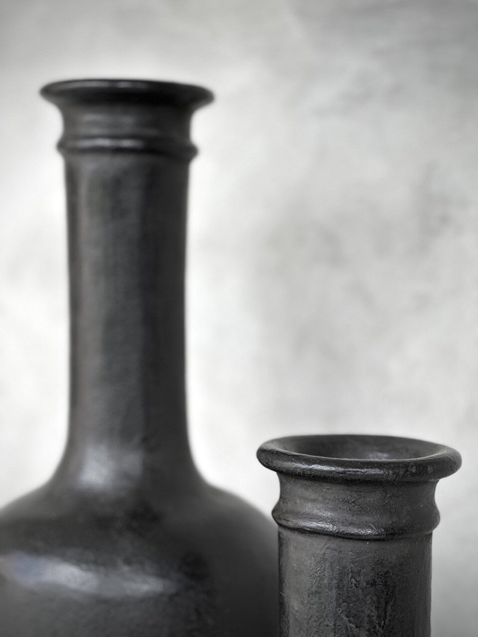 BOTOL small clay bottle, antique black