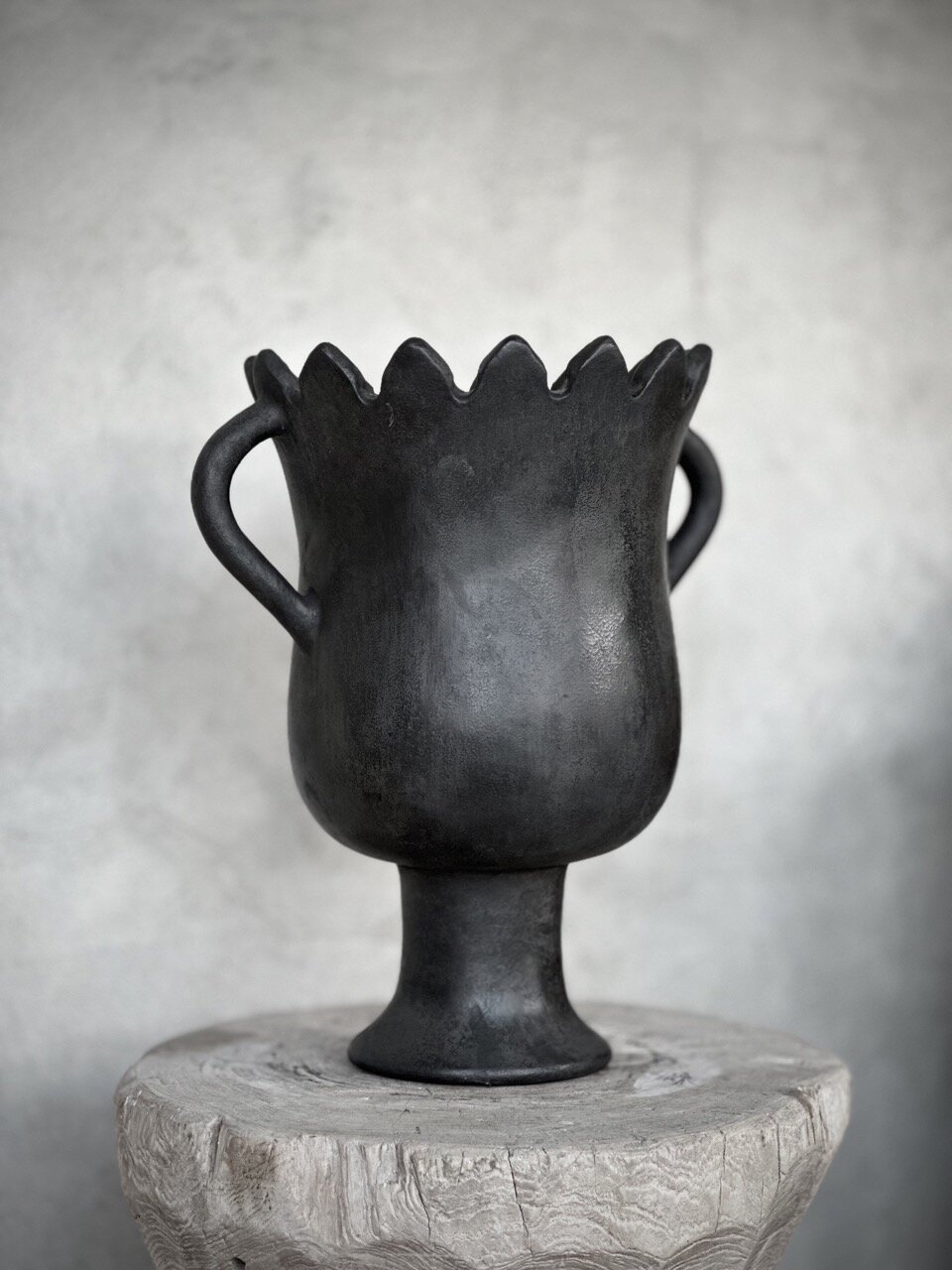 PIALA vase, black antique