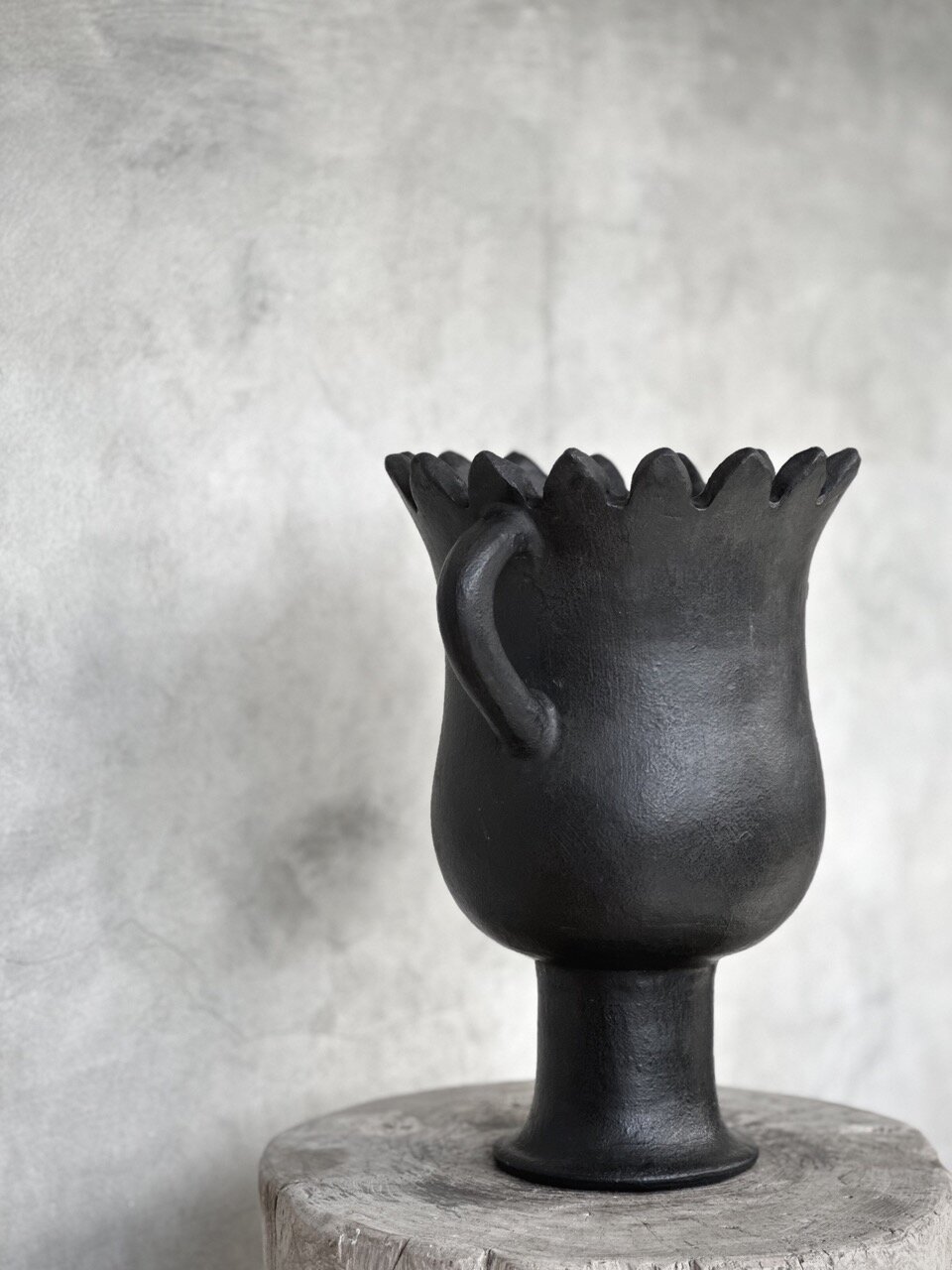 PIALA vase, black antique