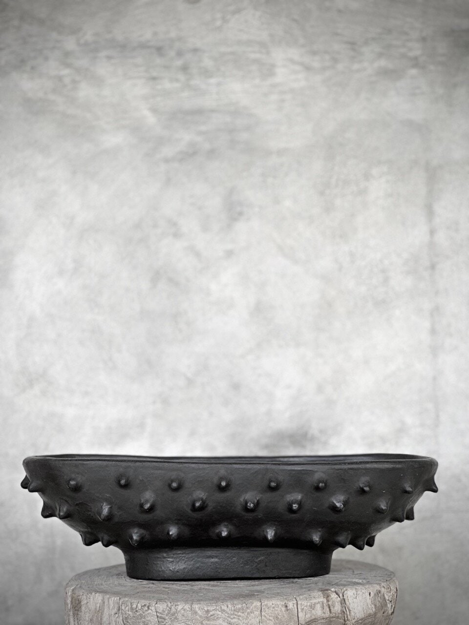 NAHA oval bowl, black antique