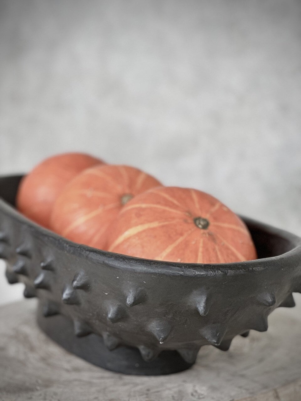 NAHA oval bowl, black antique