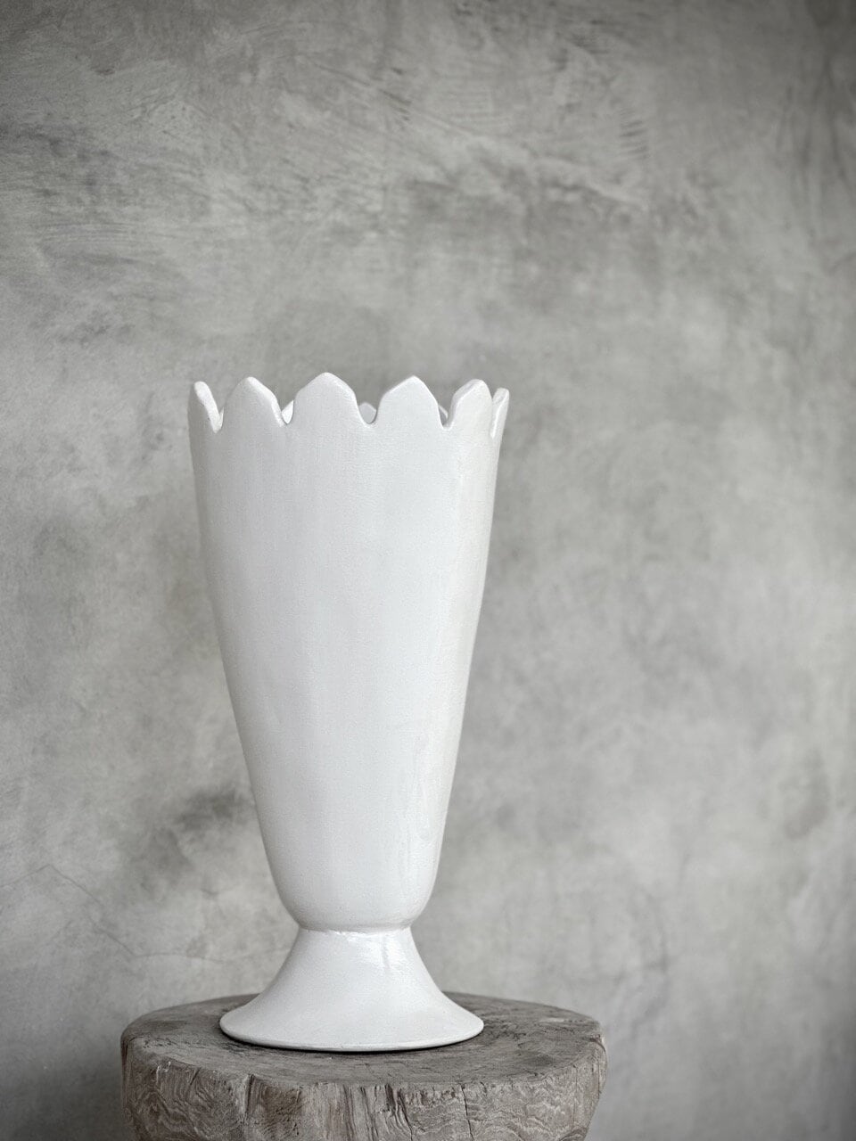 PIALA - L - vase large, white