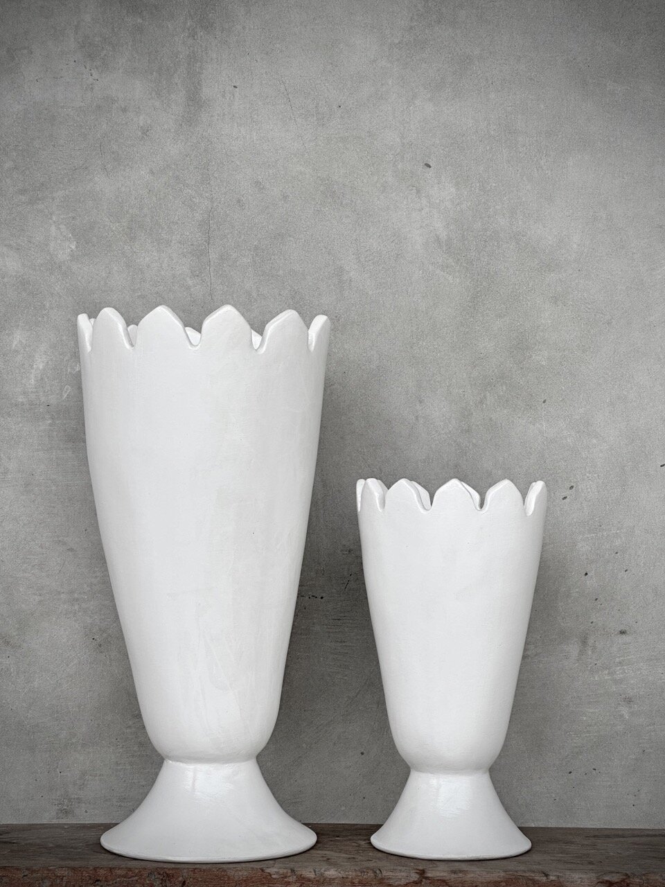 PIALA - L - vase large, white