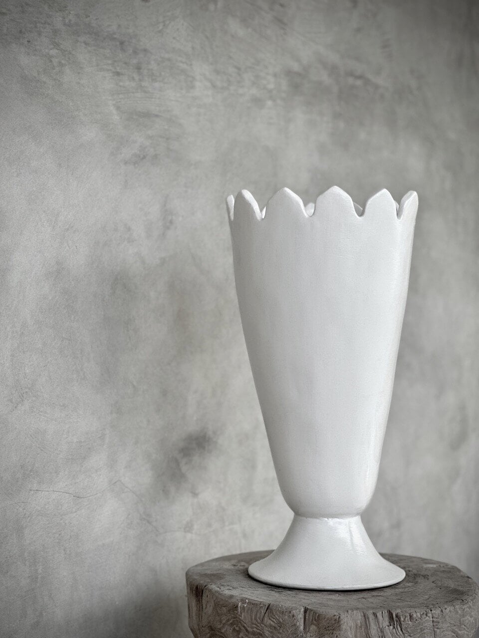 PIALA - L - vase large, white