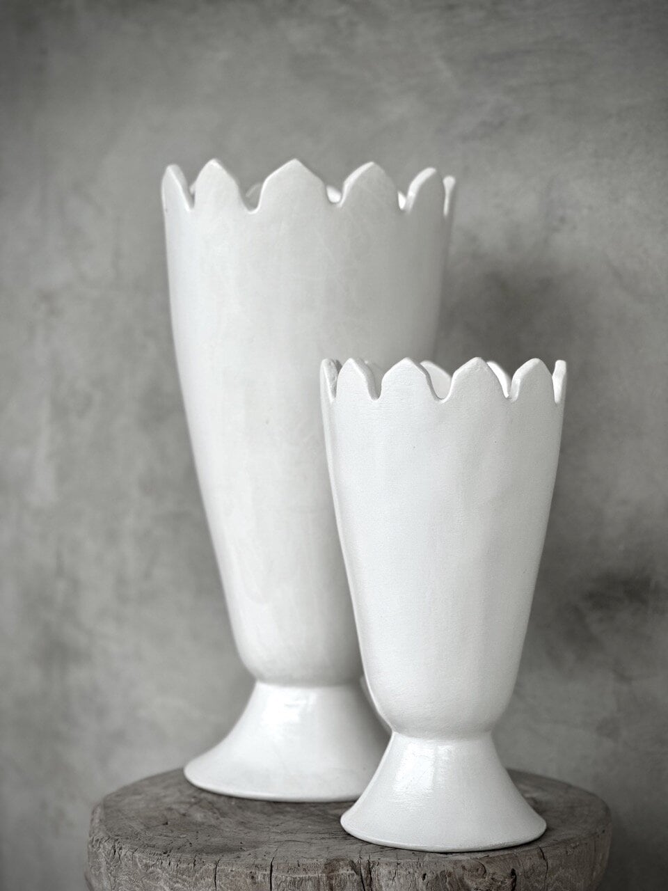 PIALA - L - vase large, white