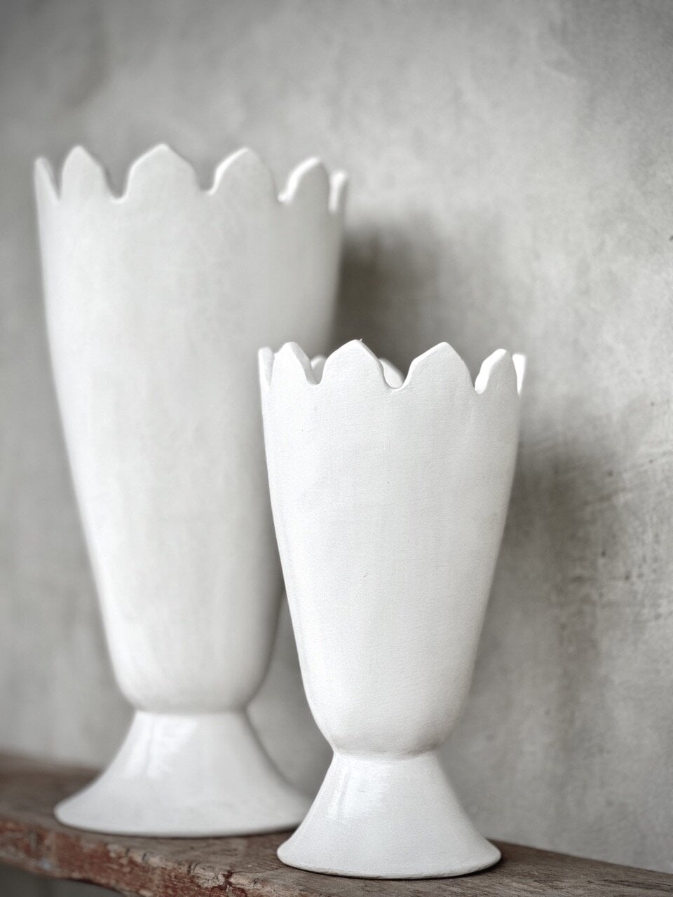 PIALA - S - vase small, white