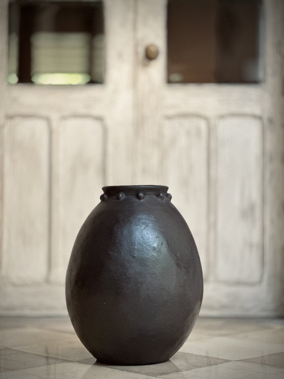 YASA big urn, black antique