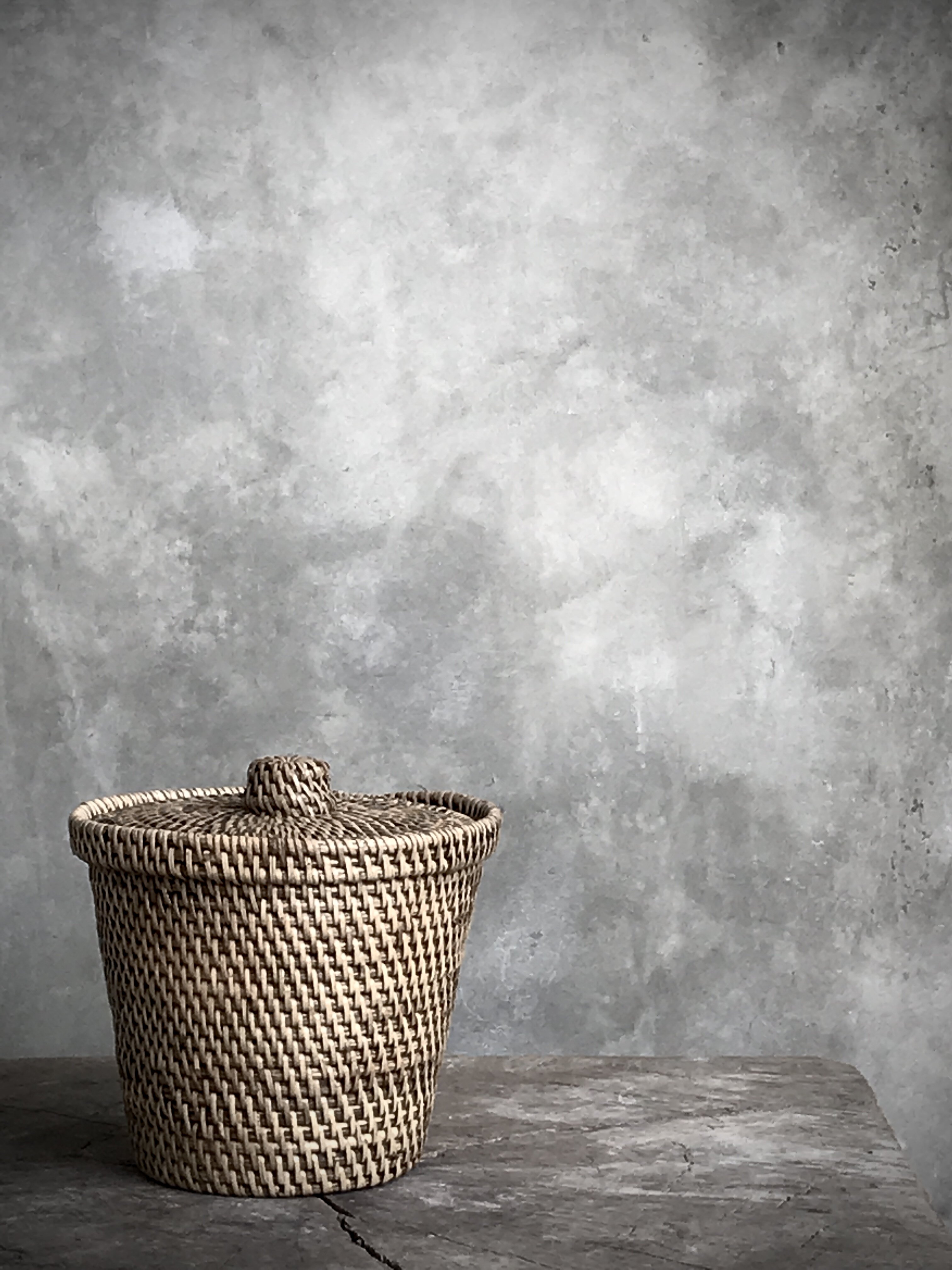 RIWAN, small rattan basket, brown