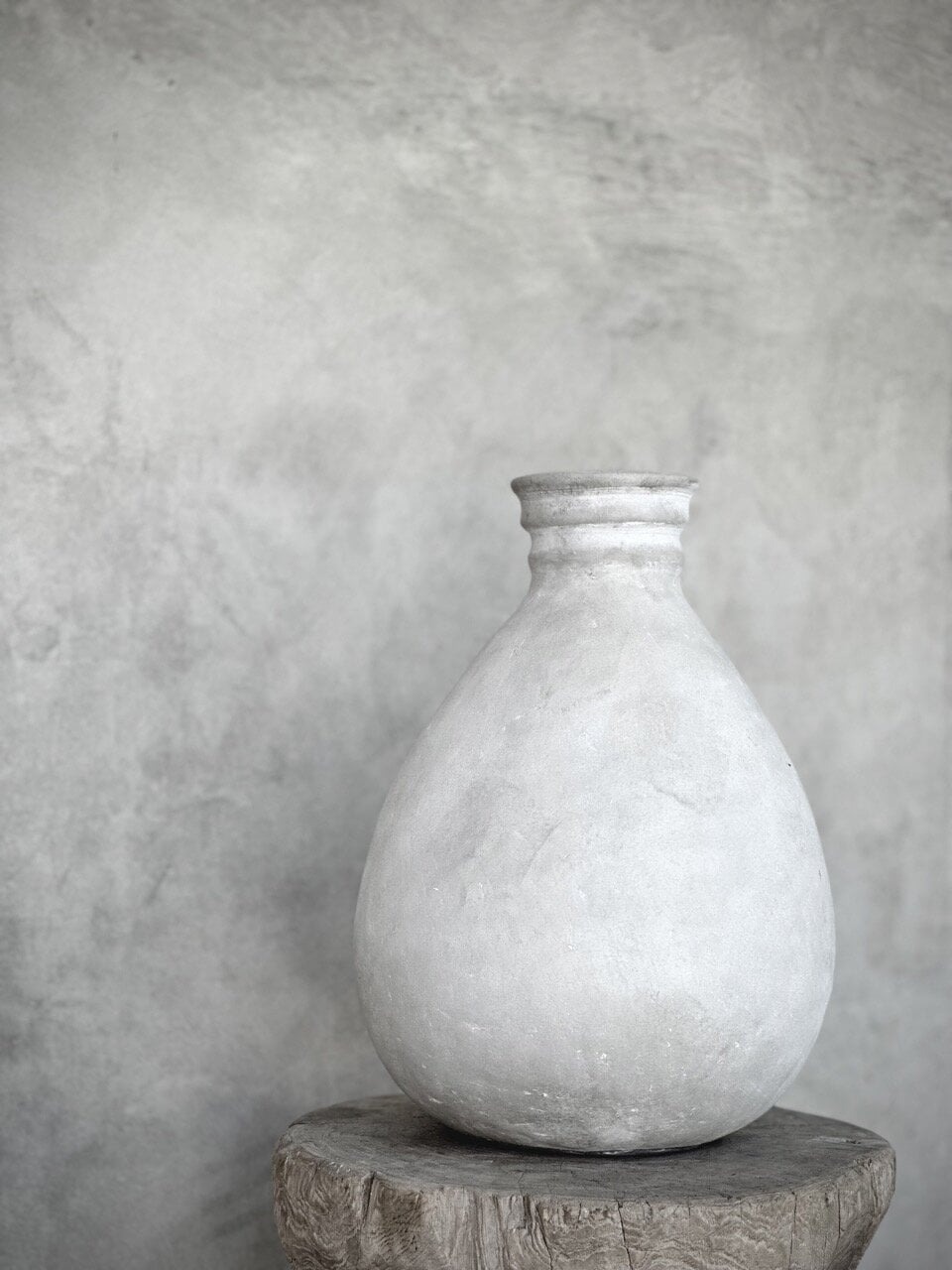 BULU bottle vase, dirty white