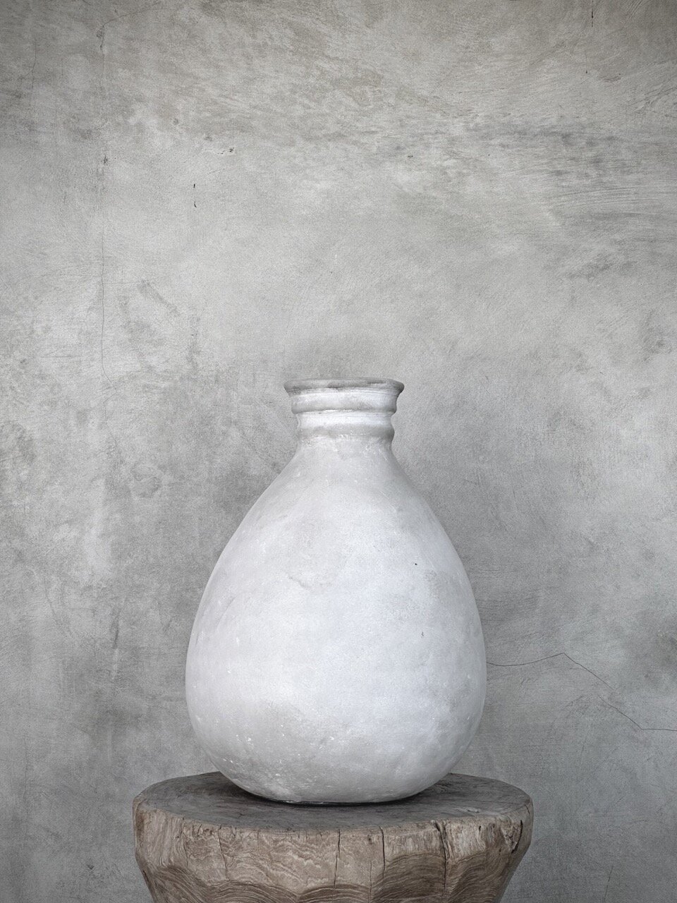 BULU bottle vase, dirty white