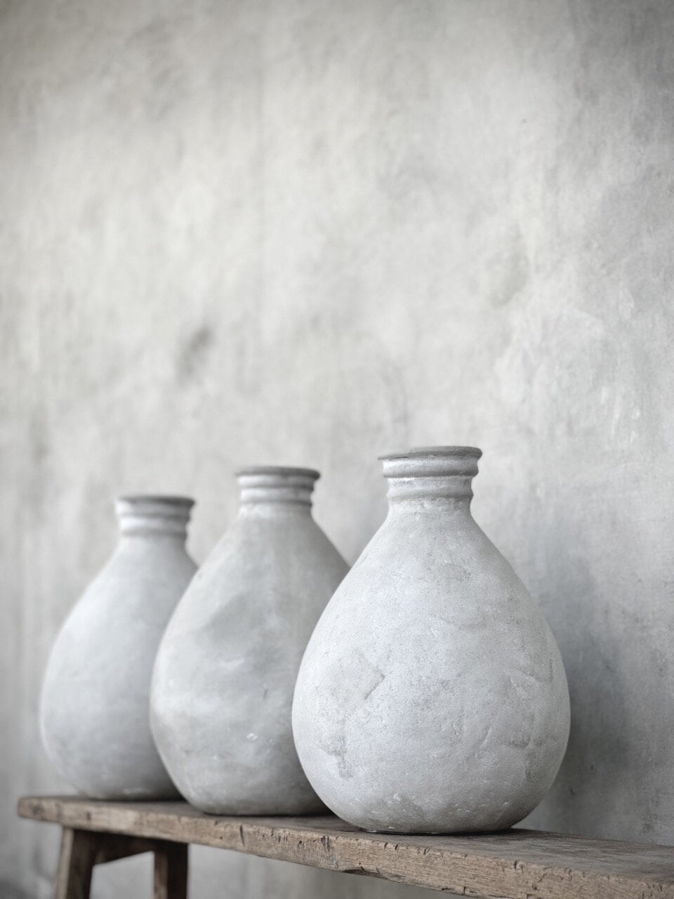 BULU bottle vase, dirty white