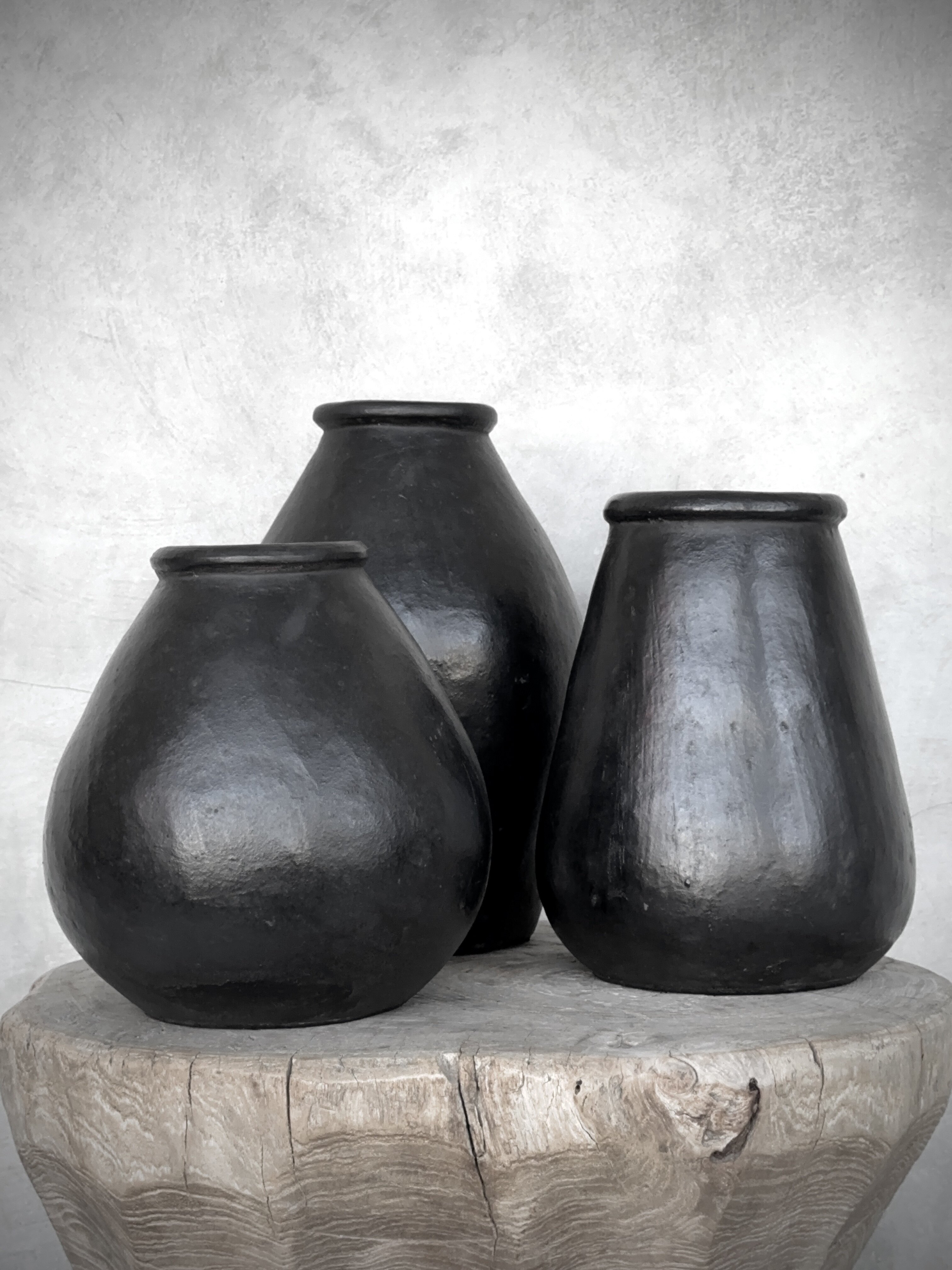 DONO vase medium, black antique