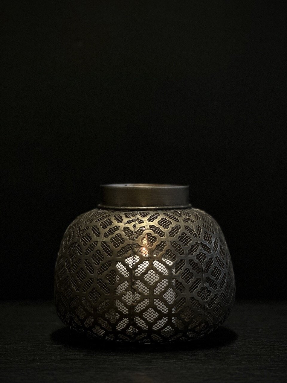 DONG small lantern, antique brass - gold