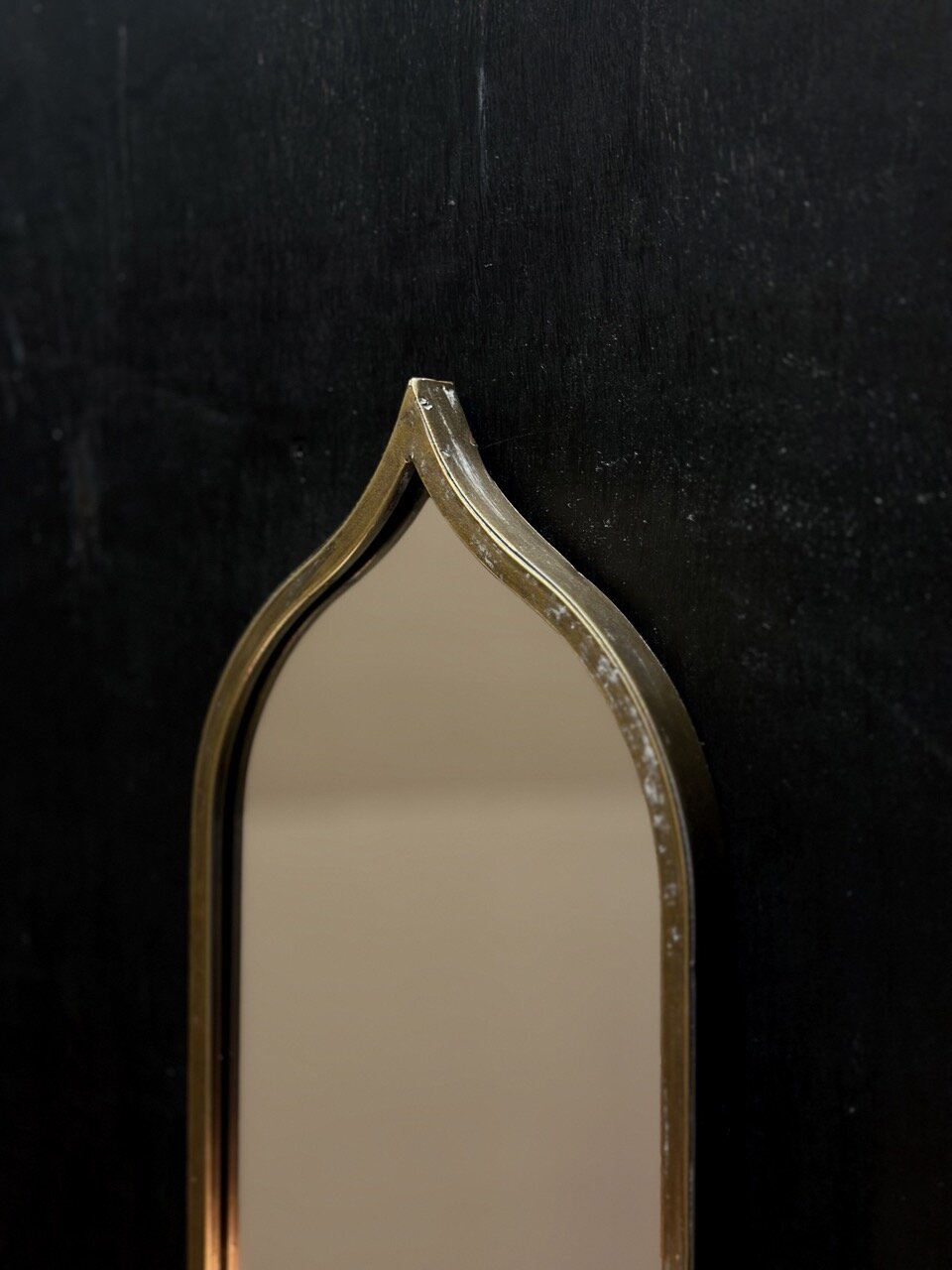 PRIJA wall mirror - candle holder,  antique gold