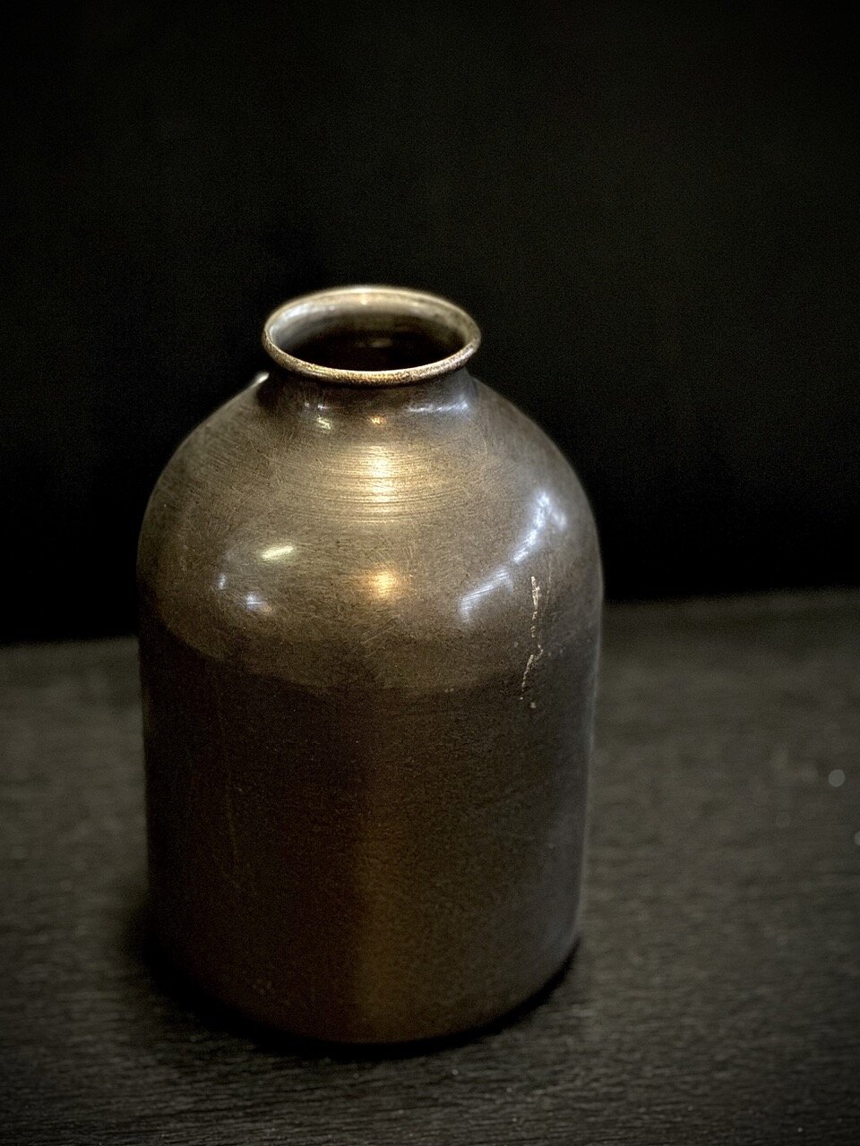 DANON vase, antique brown