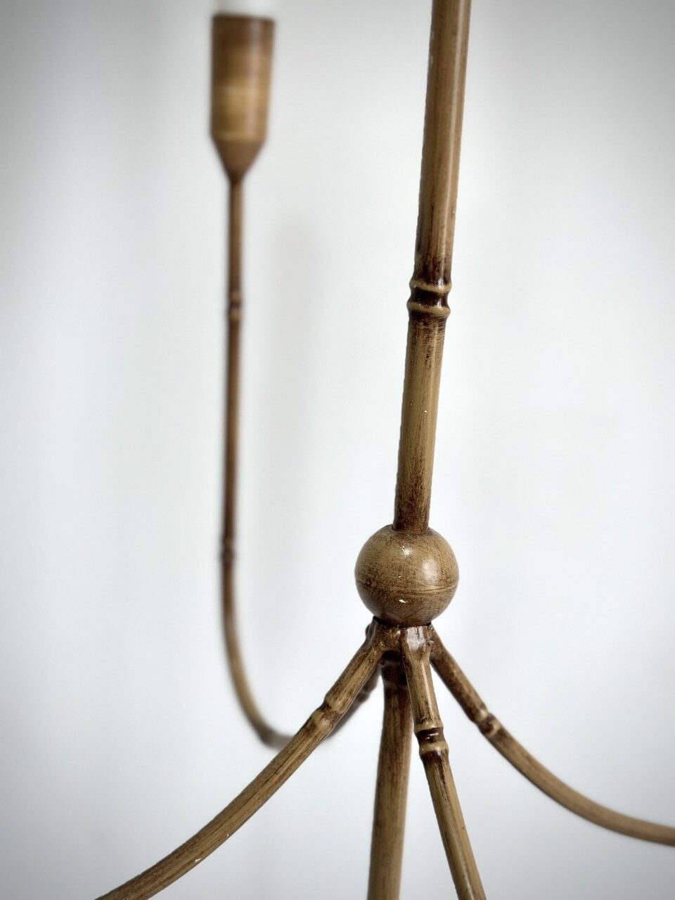 MALA table candelabra 5 arm, vintage light brown