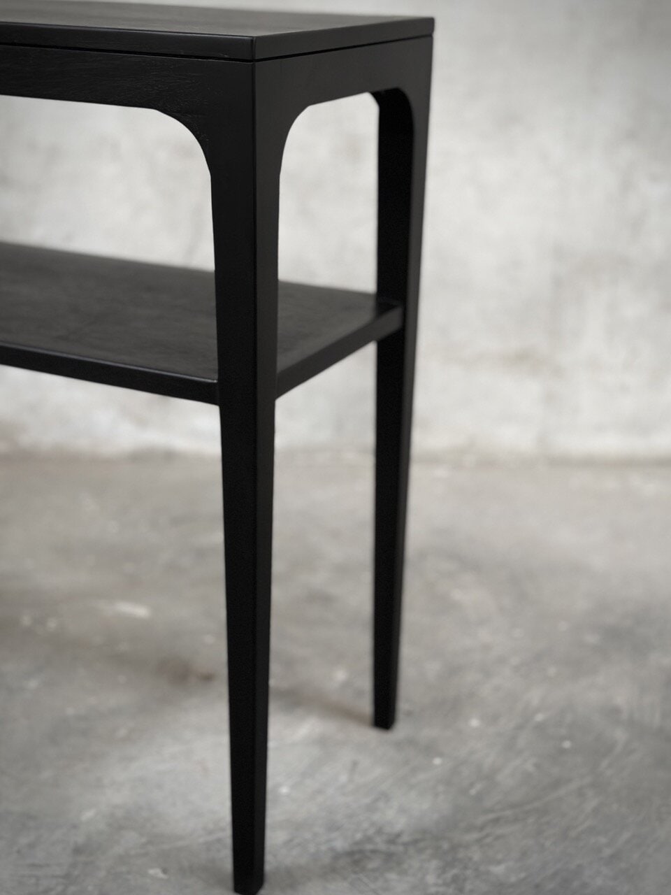 NORMA console table, black stain