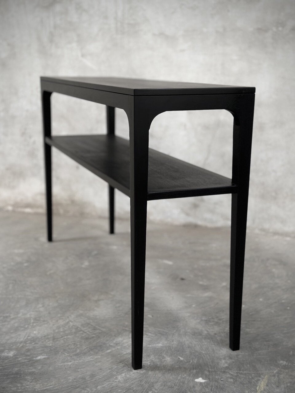 NORMA console table, black stain