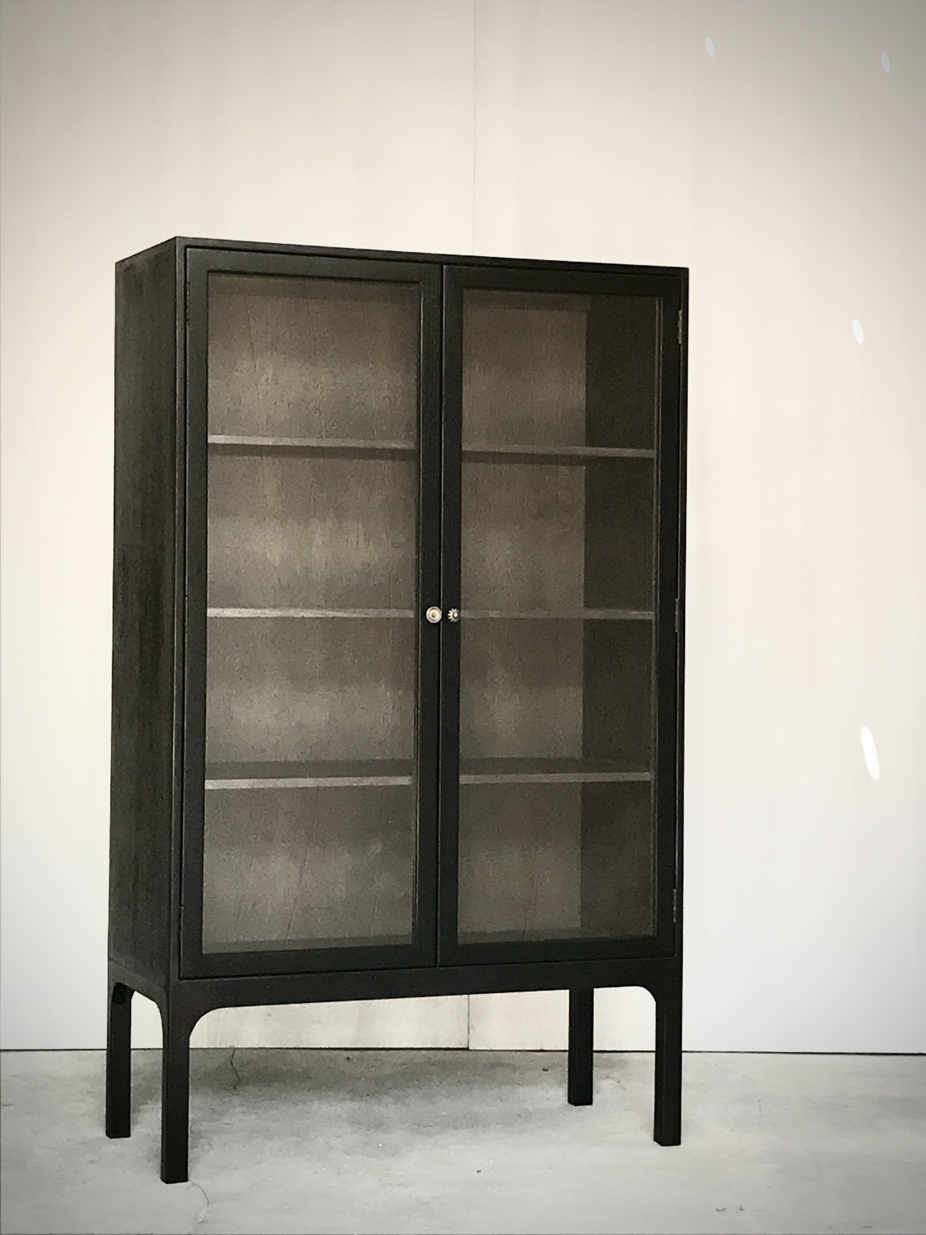 NORTON cabinet, black stain/ash mindi