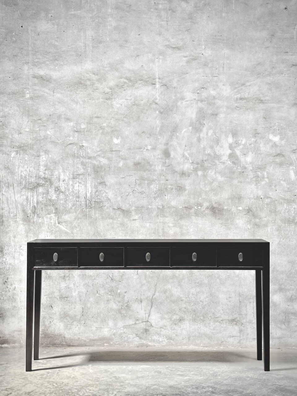 BONG console table large 5 drawer, china black