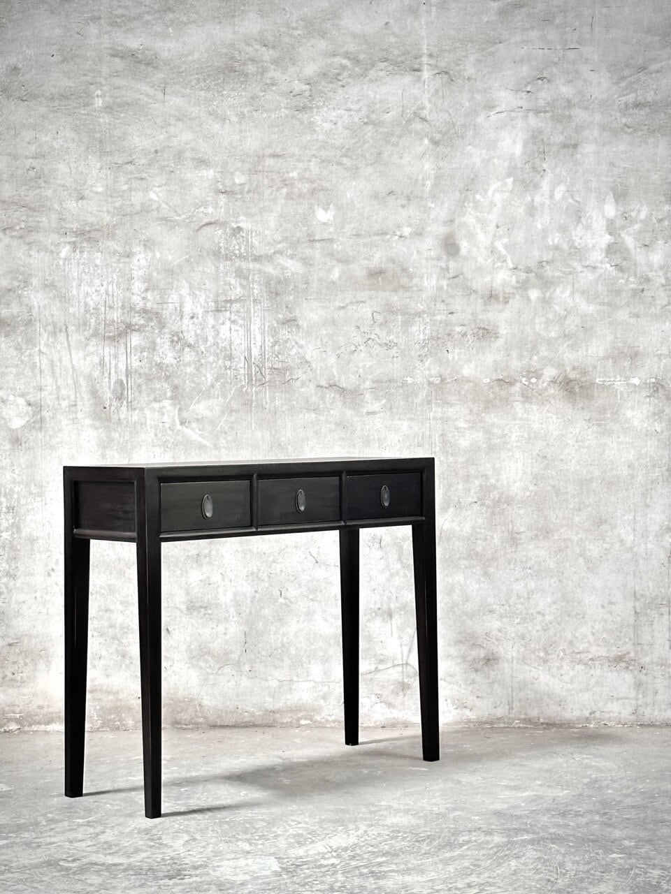 BONG console table small 3 drawers, china black