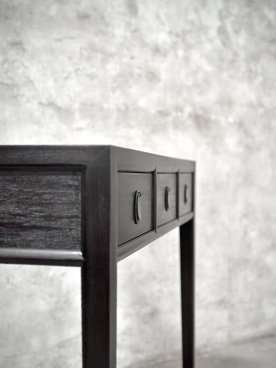 BONG console table small 3 drawers, china black