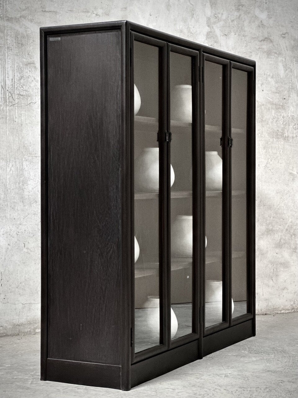 LING cabinet, china black & ash mindi, 4 doors