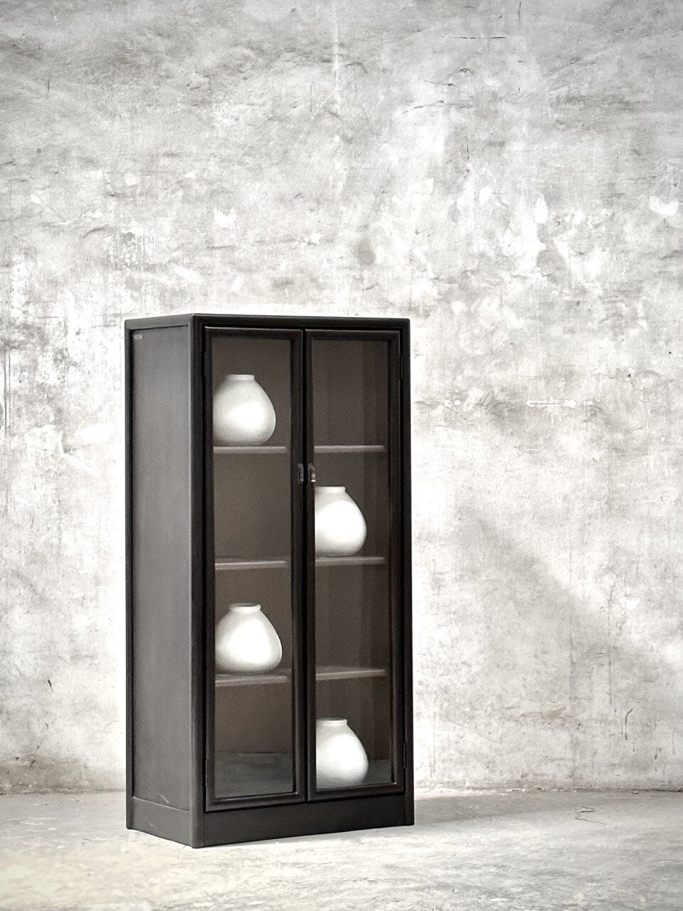 LING cabinet, china black & ash mindi, 2 doors