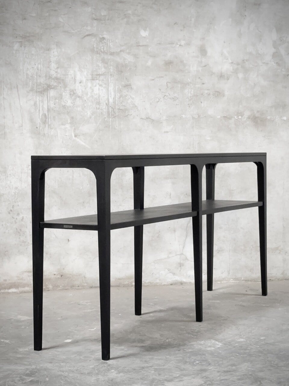 NORMA console table 6 legs, black stain