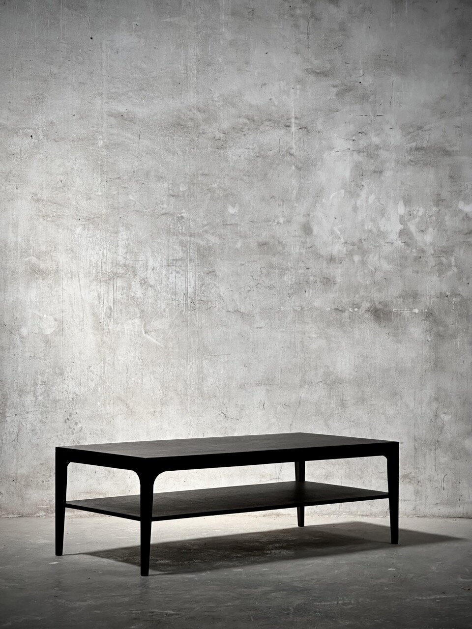 NORMA rectangular coffee table, black stain