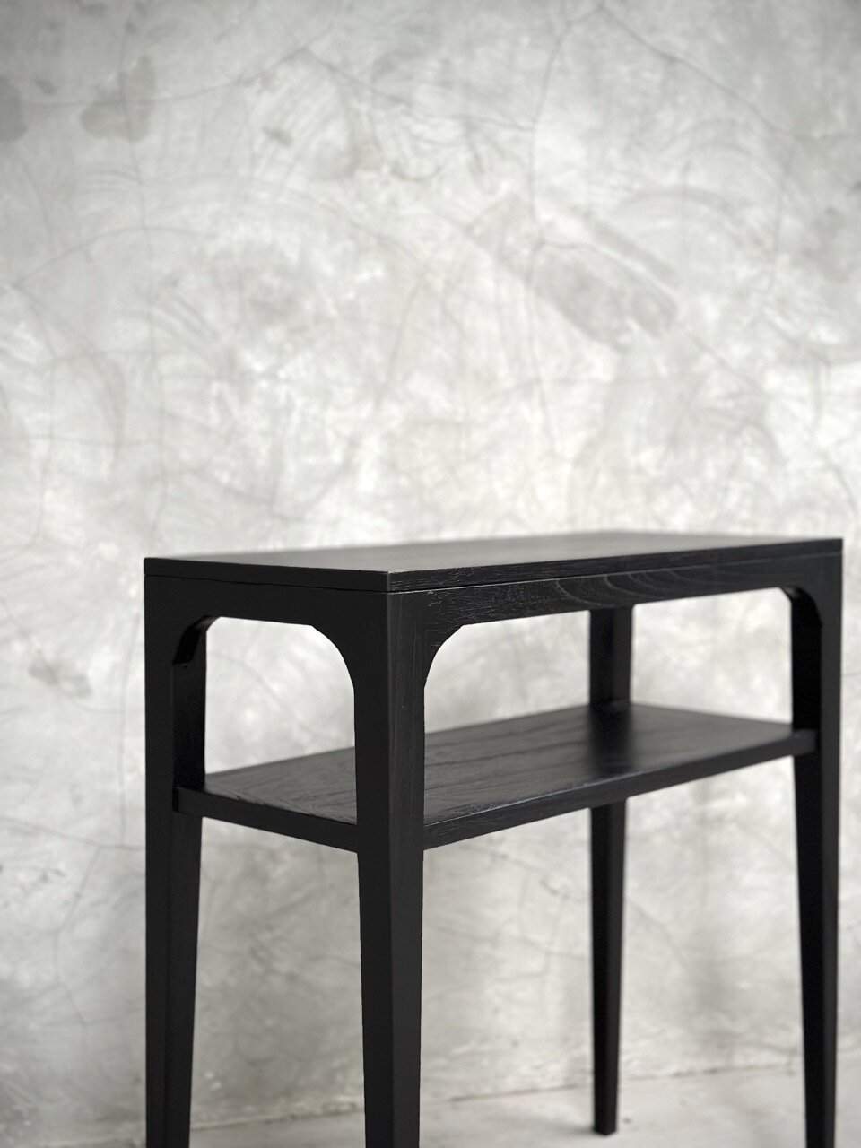 NORMA small console table, black stain