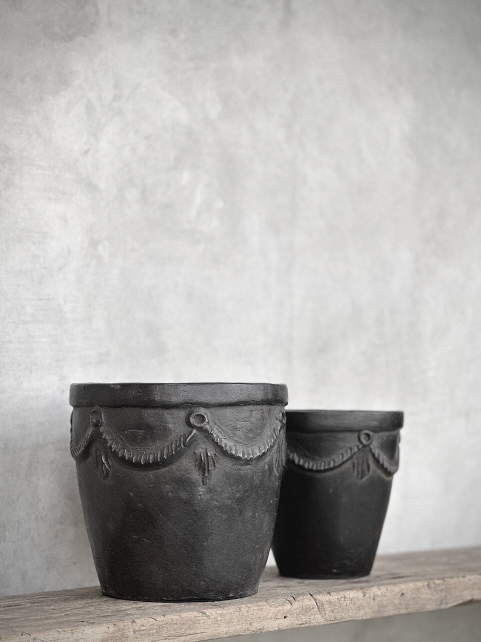 RITNO pots set 2, black antique